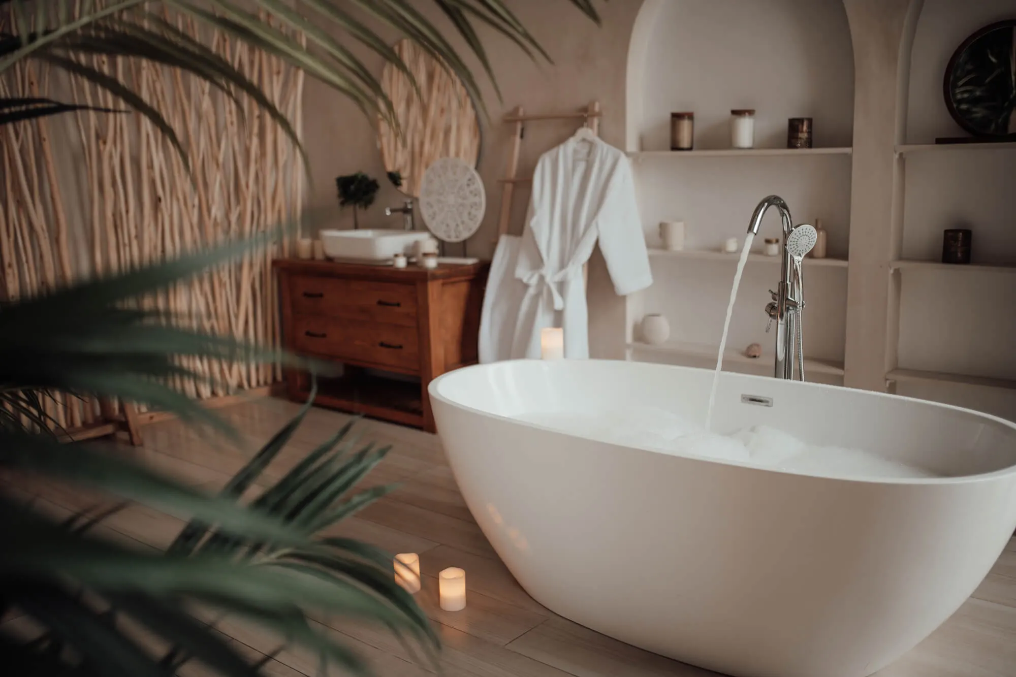 Luxury bathroom with jacuzzi